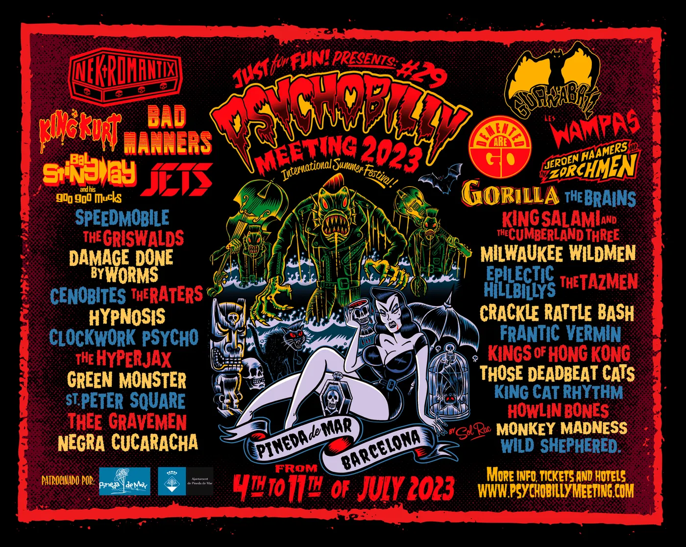 Comença el Psychobilly Meeting a Pineda de Mar, amb un gran nombre de visitants internacionals