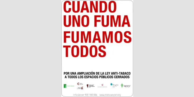 Parada informativa de l'AECC pel Dia Mundial Sense Tabac