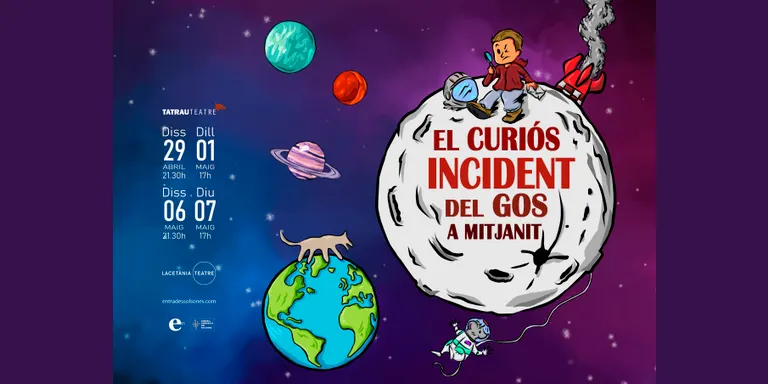 A Solsona, la companyia Lacetània Teatre portarà El curiós incident del gos a mitjanit a l'escenari del Tatrau Teatre