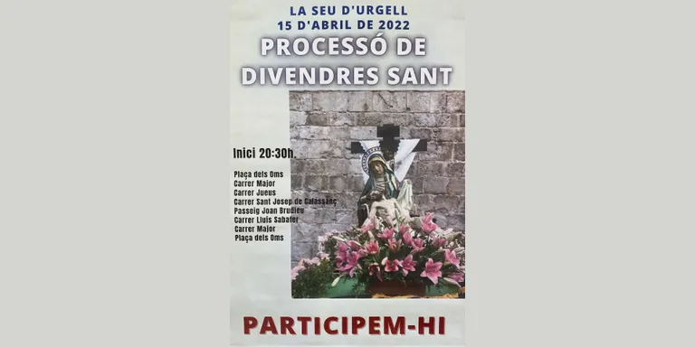 La Seu d'Urgell reprèn la Processó de Divendres Sant