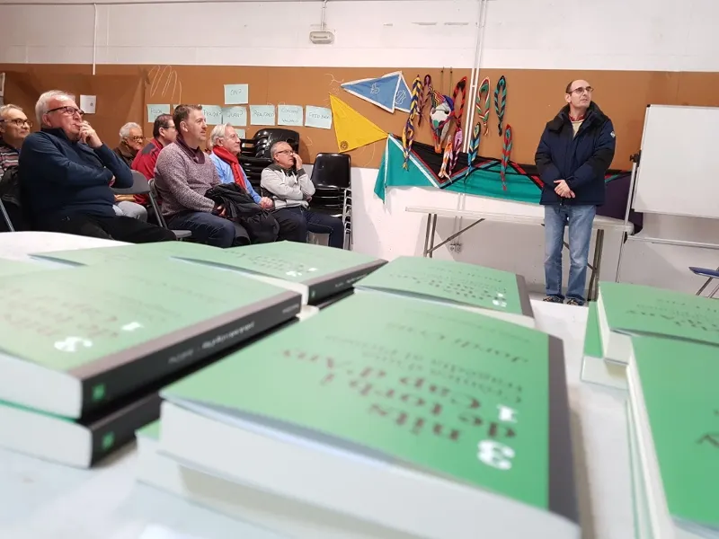 Jordi Cruz durant la presentació del llibre "3 nits de torb i 1 Cap d'Any"
