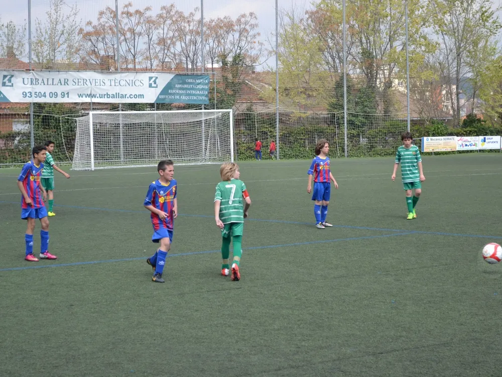 Un dels partits disputats a Can Fatjó durant aquesta Setmana Santa / Foto: José A. Montoya