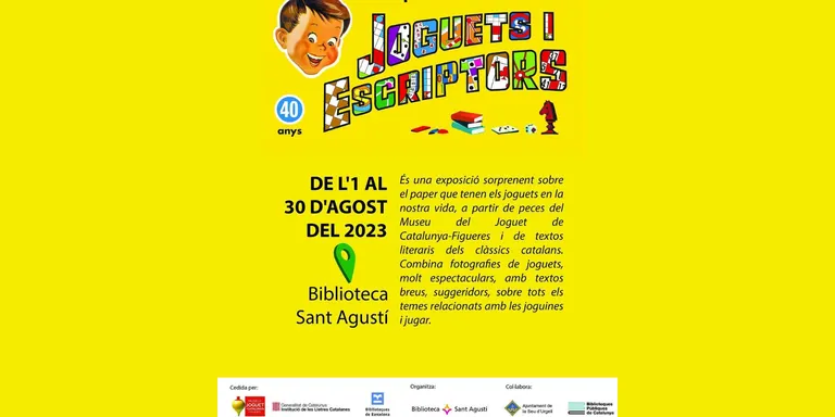 La Biblioteca Sant Agustí acull l'exposició 'Joguets i escriptors'