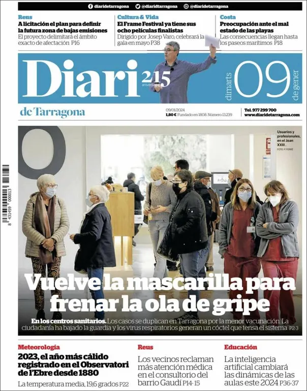 Cop d'ull als diaris d'aquest dimarts 9 de gener