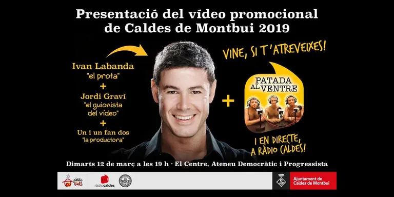 L'actor Ivan Labanda torna a ser el protagonista dels vídeos promocionals de Caldes de Montbui