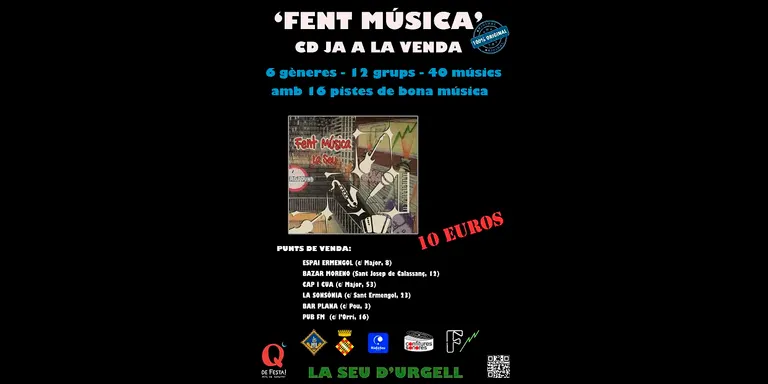El CD 'Fent música' recopila actuacions de 12 grups i 40 músics de la Seu