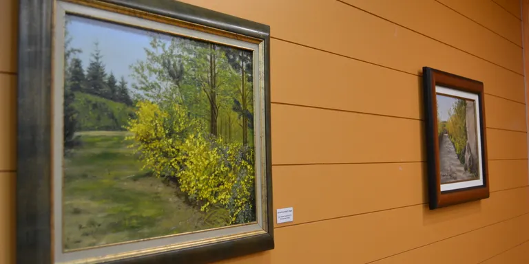 Exposició de quadres a l'oli de la pinedenca Sílvia Pimienta