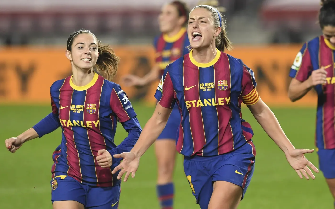 El Barça femení juga, i guanya, al Camp Nou després de 50 anys