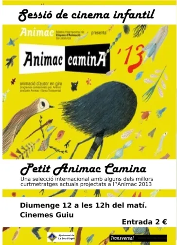 Sessió de cinema infantil amb Petit Animac Camina a Cinemes Guiu