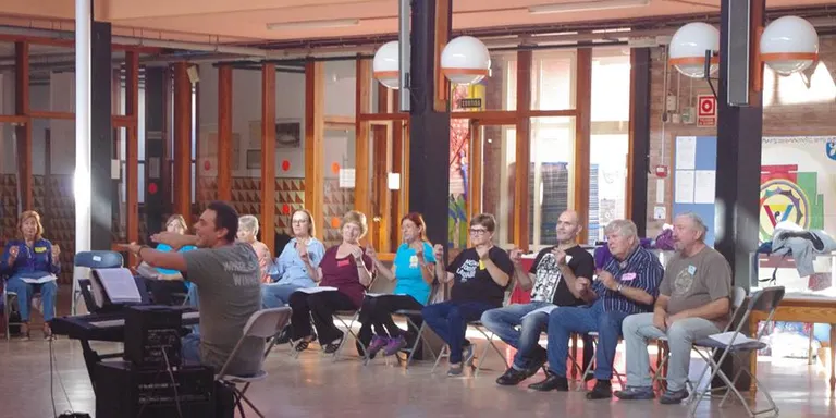 Taller «Somriure és gospel» a l'Escola Sant Jordi
