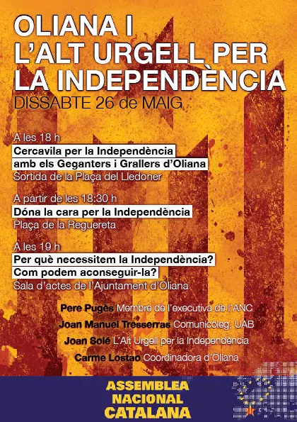 L'Assemblea de l'Alt Urgell per la Independència organitza una jornada lúdica i reivindicativa