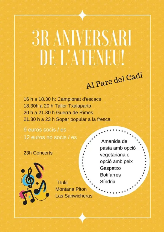L'Ateneu Alt Urgell celebra el tercer aniversari al Parc del Cadí