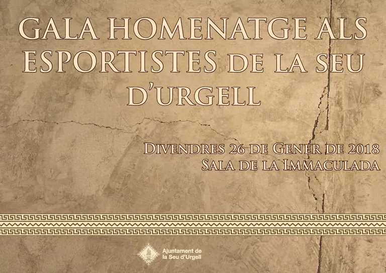 Gala per homenatjar 39 esportistes de la Seu d’Urgell pels mèrits obtinguts durant el 2017