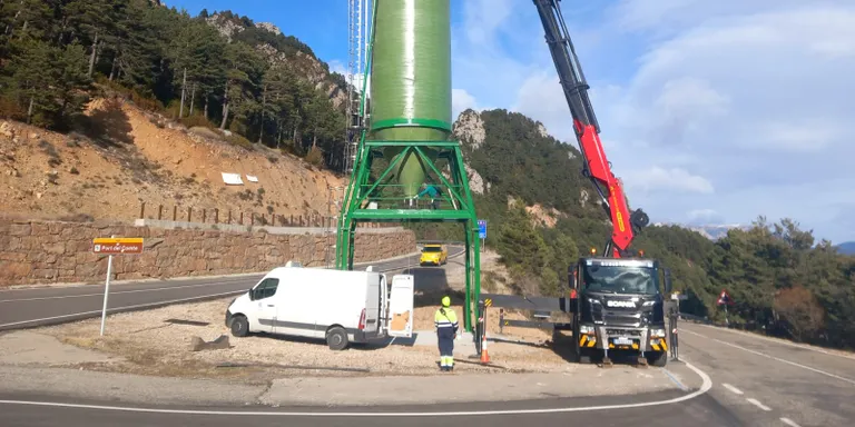 La Generalitat instal·la una sitja de potassa a Coll de Jou per abastir les carreteres més properes