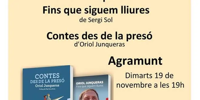 Presenten els llibre d'Oriol Junqueras 'Quan siguem lliures' i 'Contes des de la presó'