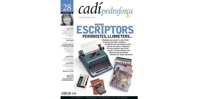 La revista 'Cadí-Pedraforca' dedica el seu nou número a escriptors, periodistes i llibreters