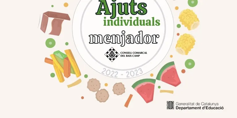 El Consell Comarcal del Baix Camp atorga 3.966.751 euros en ajuts individuals de menjador escolar per al curs 2022-23
