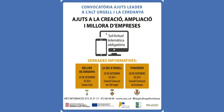 Oberta la nova convocatòria del programa Leader a l’Alt Urgell i la Cerdanya
