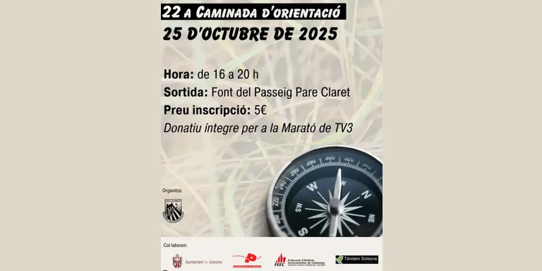 El Centre Excursionista del Solsonès celebra dissabte la 22a edició de la Caminada d'orientació