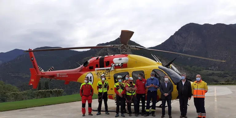 L'helicòpter de rescat ha fet uns 260 serveis al Pirineu des de l'1 de juliol