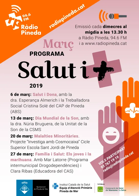 Salut i dona, la son, les malalties minoritàries i els joves i la marihuana al programa Salut i +