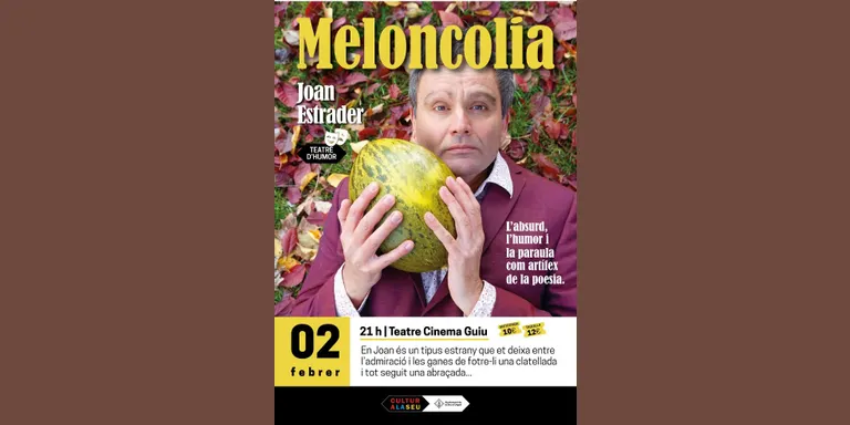 Joan Estrader presenta a la Seu d'Urgell l'espectacle d'humor 'Meloncolia'
