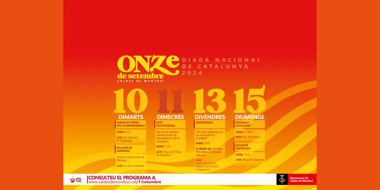 Es presenten els actes de la diada de l’11S a Caldes