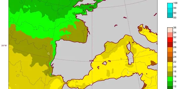 La temperatura del mar puja 4º a Pineda en només una setmana