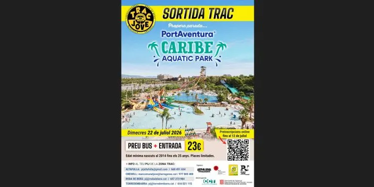 Els municipis de la Zona Trac organitzen una sortida a PortAventura Caribe Aquatic Park
