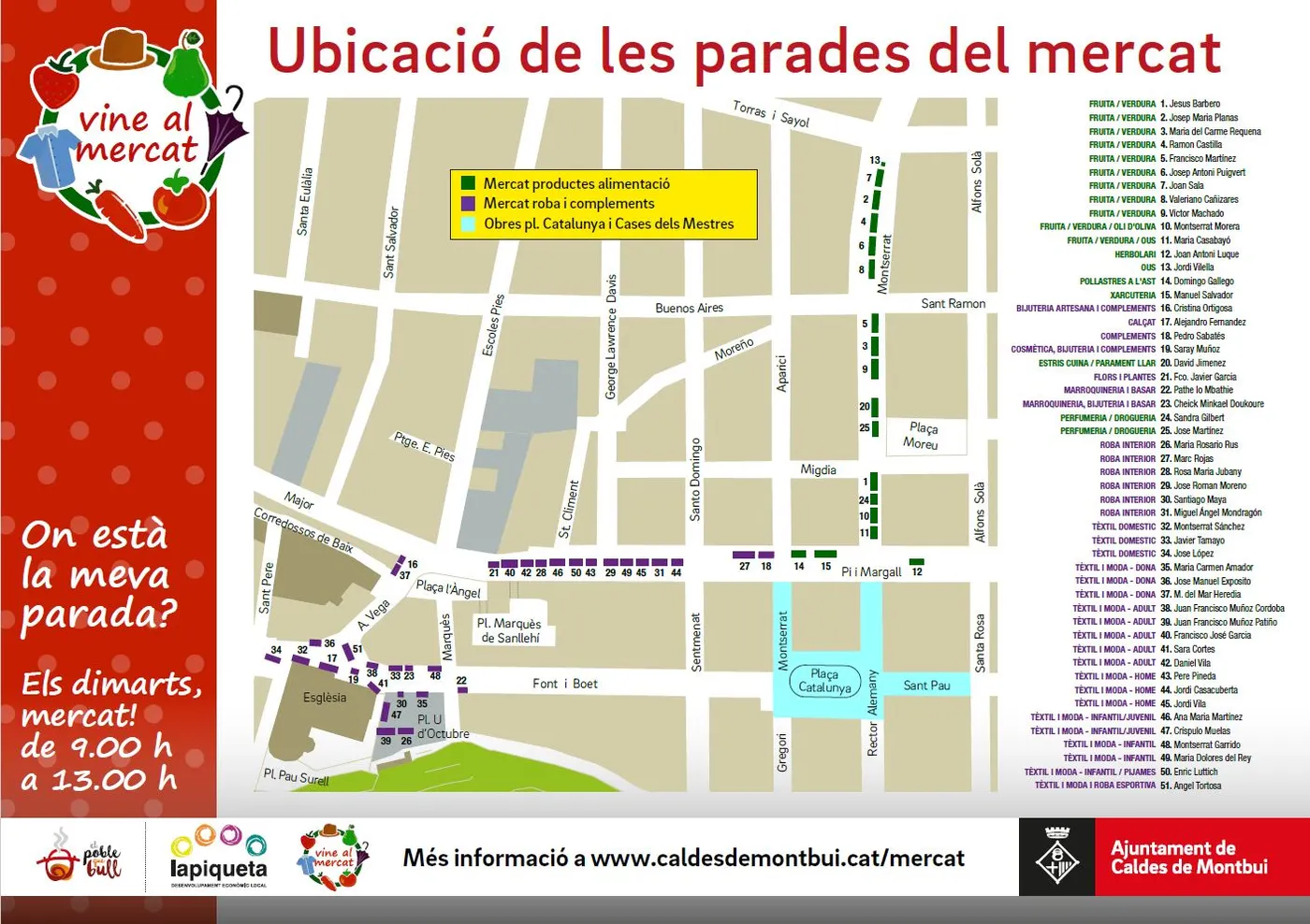 El mercat estrena nova ubicació i distribució de les parades