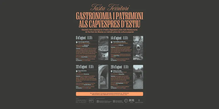 Territori de Masies fusiona gastronomia local i arquitectura popular pels capvespres d'agost