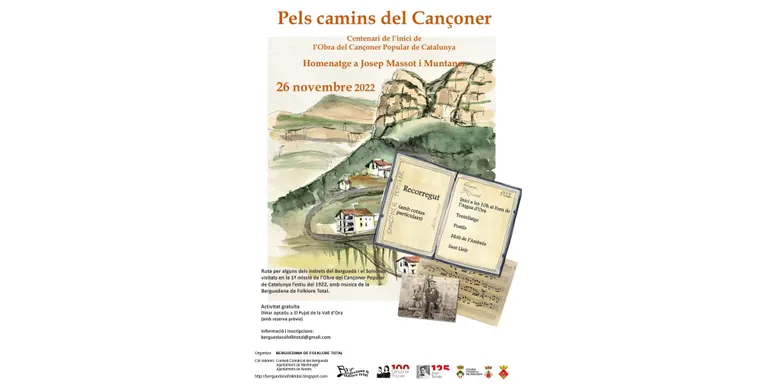 La Berguedana de Folklore Total commemora el Centenari de l'Obra del Cançoner Popular de Catalunya amb una sortida al Solsonès