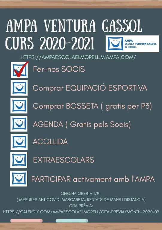 L'AMPA Ventura Gassol engega la maquinària per al nou curs