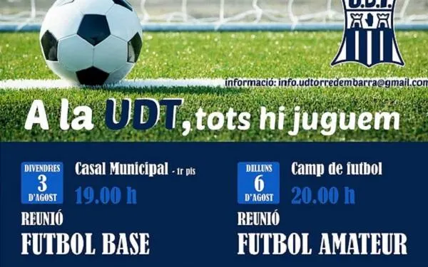 La nova junta directiva de la UD Torredembarra ja treballa perquè el primer equip i l’escola de futbol puguin competir