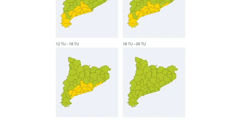 Prealerta per fort vent aquest dimecres al matí