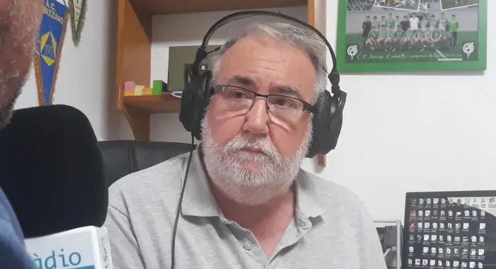 Xavier Masgrau, ahir durant l'entrevista feta pel programa El Dominical ( Foto: Xavi SalbanyÃ  )