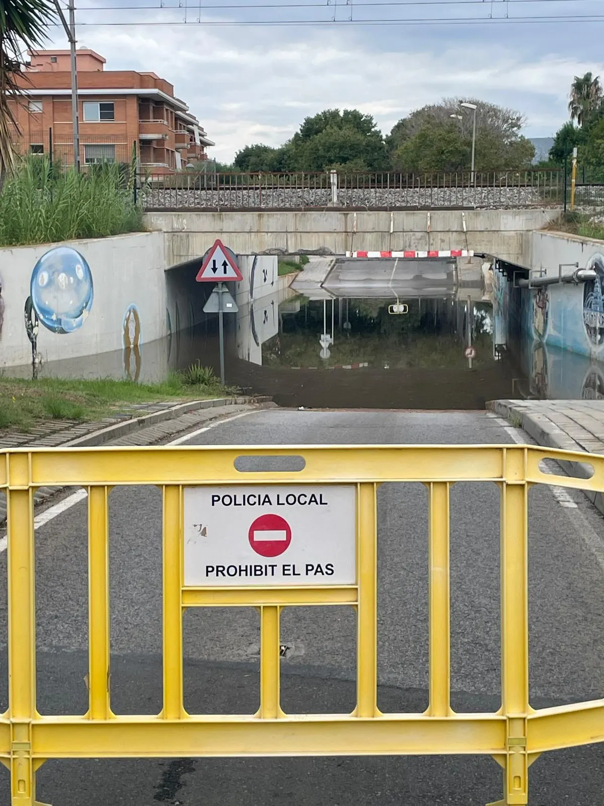 Pas tallat per inundació