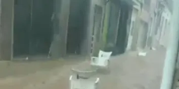 Inundacions a Alcanar, que acumula 77 litres per metre quadrat en 30 minuts