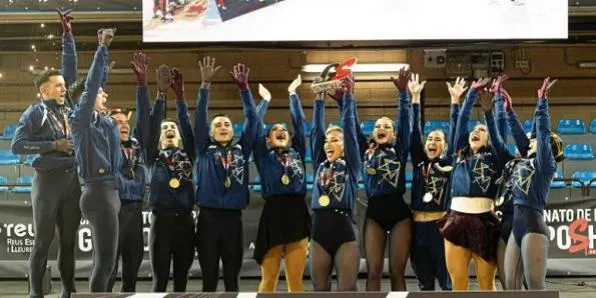 La torrenca Ariadna Gironès, campiona d'Europa de Grups Xou de patinatge artístic