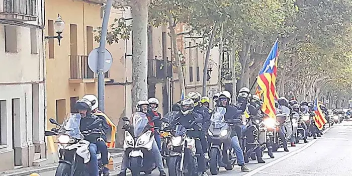 300 motards recorden la repressió que van patir diversos pobles del Maresme