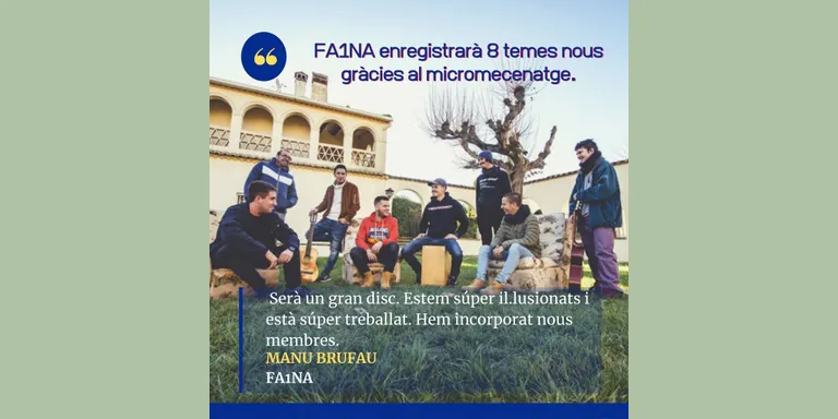 Fa1na, segons disc en camí amb micromecenatge