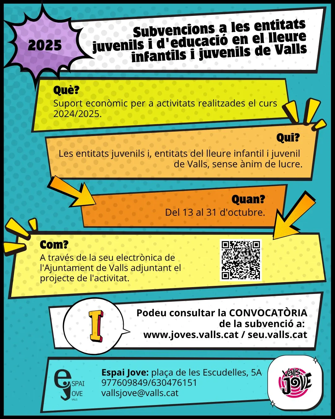 S’obre la convocatòria de subvencions per a les entitats juvenils i d’educació en el lleure