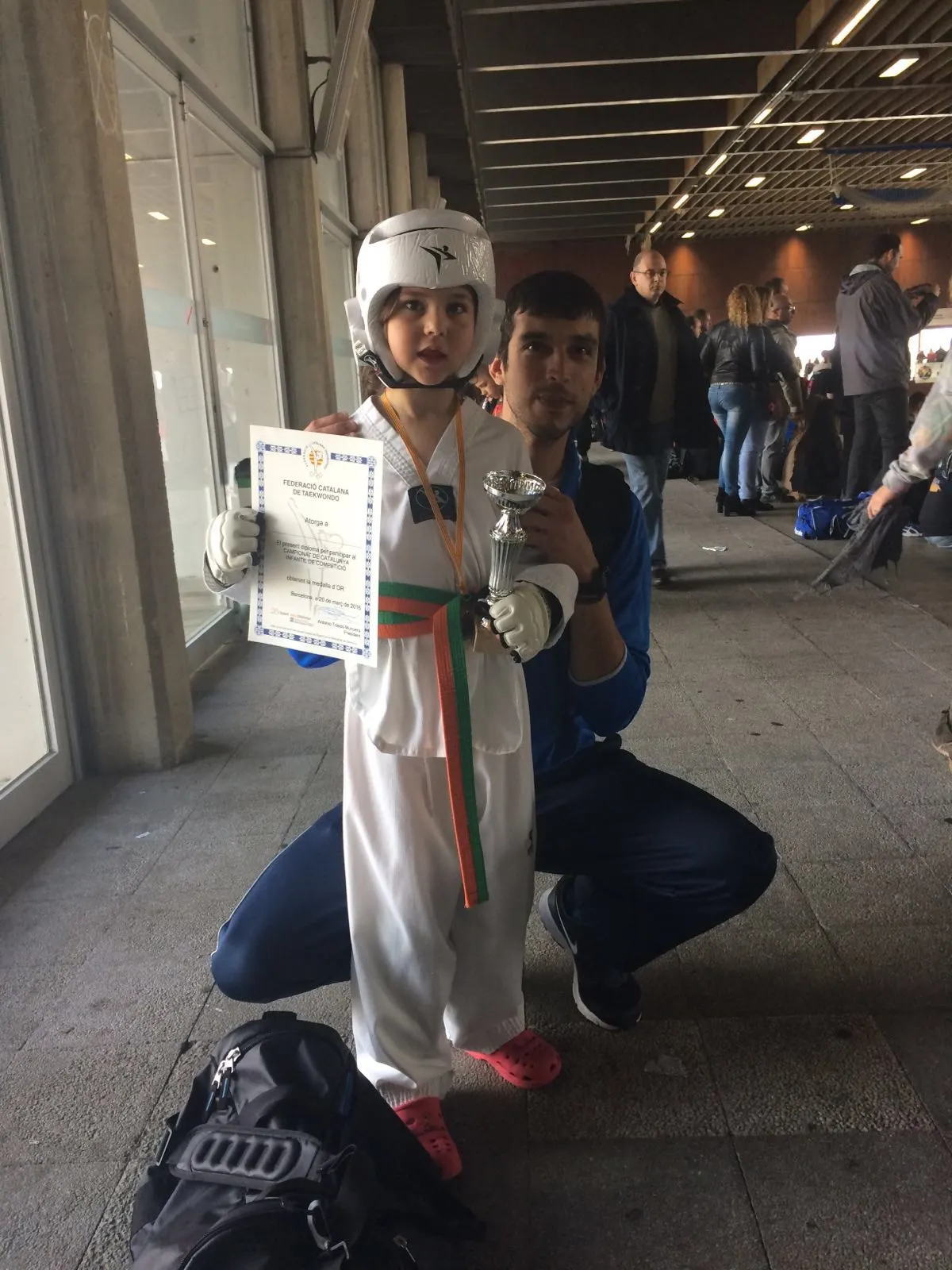 Paula Colomes, campiona de Catalunya de taekwondo -31 kg