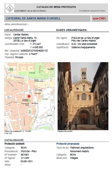 El ple de la Seu aprova el Pla Especial del Catàleg del Patrimoni