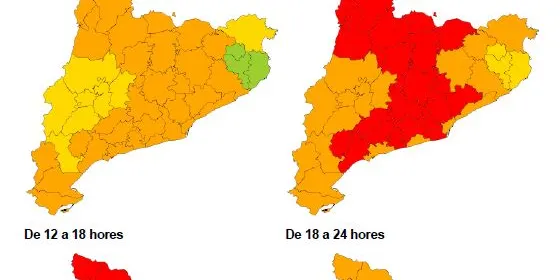 Alerta pel fort vent arreu de Catalunya