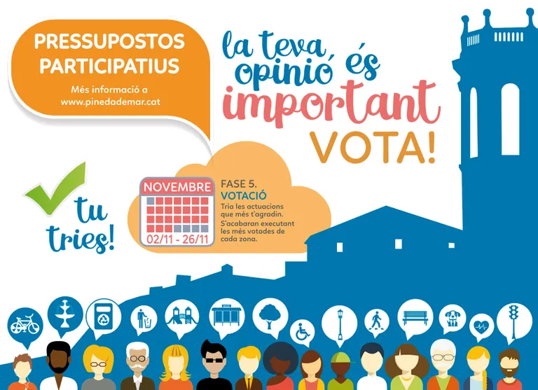Obertes les votacions per escollir entre les propostes ciutadanes per millorar Pineda