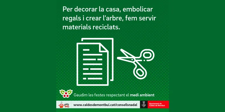 L’Ajuntament elabora un recull de consells per un Nadal responsable