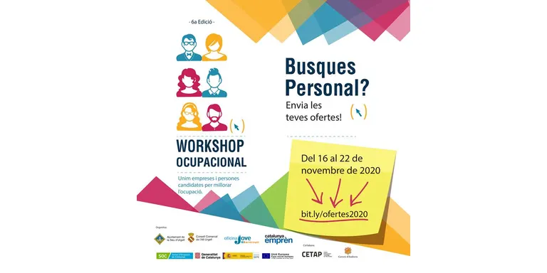El sisè Workshop Ocupacional de l'Alt Urgell serà en format virtual