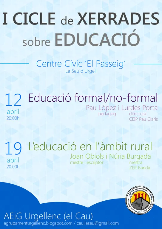 L'Agrupament Escolta crea un cicle de xerrades sobre educació
