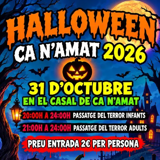 Entrevista a Mª José Garcia, tresorera de l'Associació de Ca n'Amat 2021: Halloween